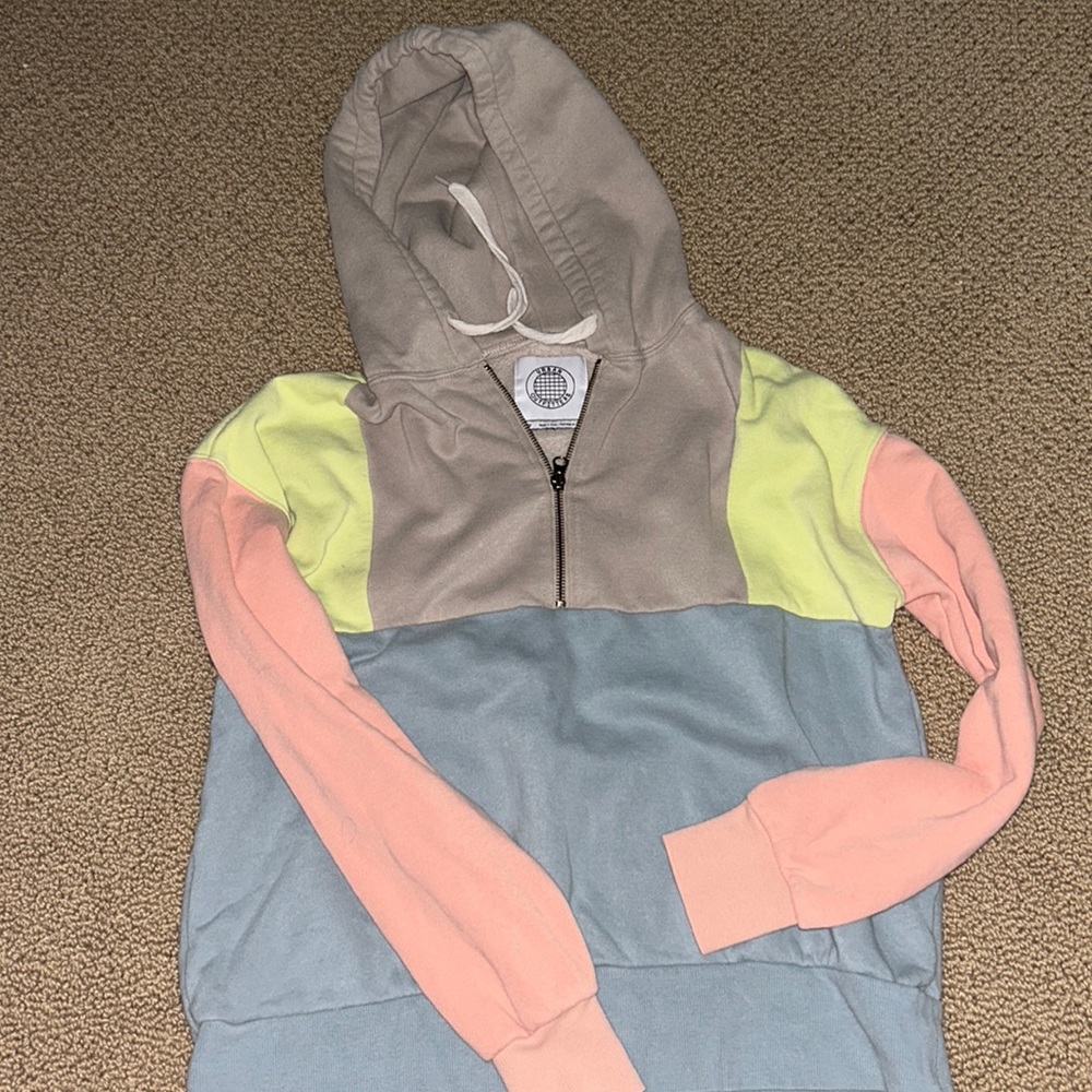 urban outfitters hoodie quarter zip